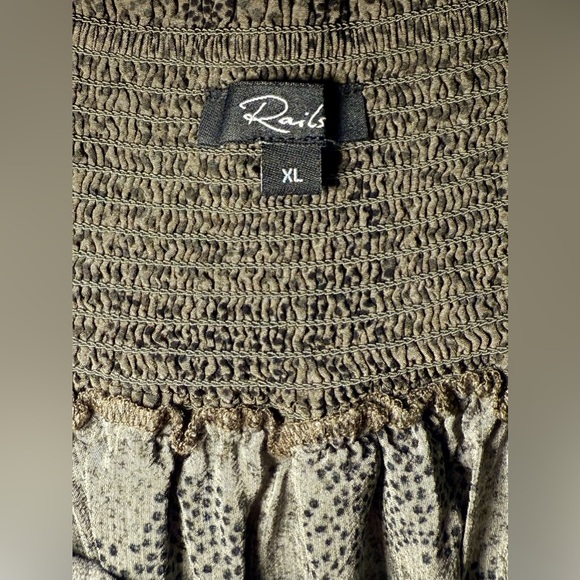 Rails Women’s Addison Skirt Olive Pebble Print - Size XL - Picture 6 of 7